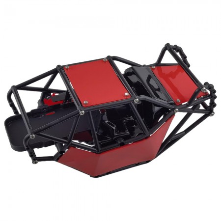 Nylon Rock Buggy Roll Cage Body Shell Chassis Kit for Axial SCX10, SCX10 II 90046, UTB10 Capra 1/10 RC Crawler: Red 244x122.5x116m