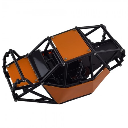 Nylon Rock Buggy Roll Cage Body Shell Chassis Kit for Axial SCX10, SCX10 II 90046, UTB10 Capra 1/10 RC Crawler: Orange 244x122.5x116m