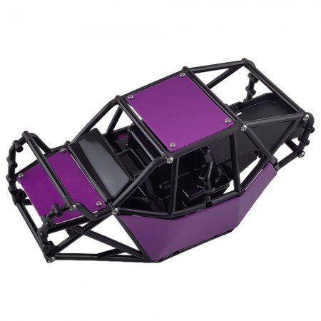 Nylon Rock Buggy Roll Cage Body Shell Chassis Kit for Axial SCX10, SCX10 II 90046, UTB10 Capra 1/10 RC Crawler: Purple 244x122.5x116m