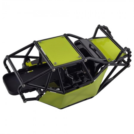 Nylon Rock Buggy Roll Cage Body Shell Chassis Kit for Axial SCX10, SCX10 II 90046, UTB10 Capra 1/10 RC Crawler: Green 244x122.5x116m