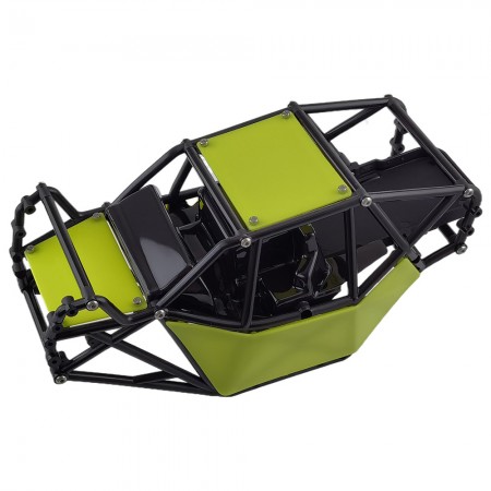 Nylon Rock Buggy Roll Cage Body Shell Chassis Kit for Axial SCX10, SCX10 II 90046, UTB10 Capra 1/10 RC Crawler: Green 244x122.5x116m