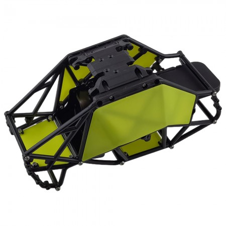 Nylon Rock Buggy Roll Cage Body Shell Chassis Kit for Axial SCX10, SCX10 II 90046, UTB10 Capra 1/10 RC Crawler: Green 244x122.5x116m