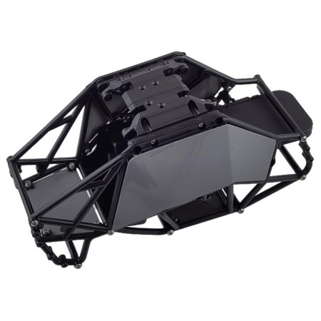 Nylon Rock Buggy Roll Cage Body Shell Chassis Kit for Axial SCX10, SCX10 II 90046, UTB10 Capra 1/10 RC Crawler: TiColor 244x122.5x116m