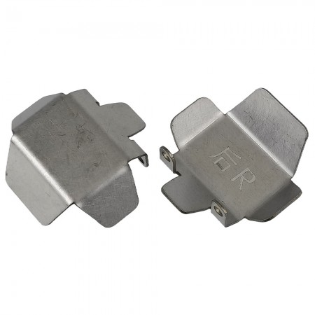 Stainless Steel Front/Rear Axle Differential Guard, Skid Plate for F10 Vanquish VRD VS4-10 Phoenix / LCG 1/10 RC Crawler 44x40x10 / 41x40.5x13mm