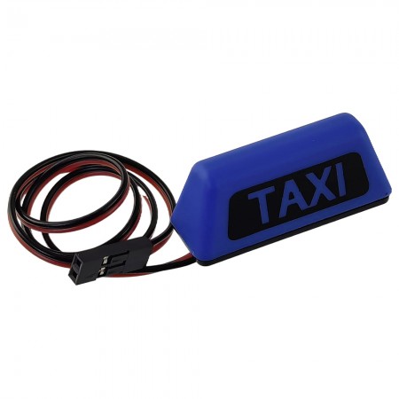 RC Car LED Roof Light TAXI 37x13mm for 1/11th Scale Crawler: Blue