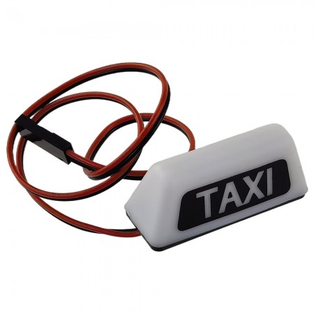 RC Car LED Roof Light TAXI 37x13mm for 1/10th Scale Crawler: White