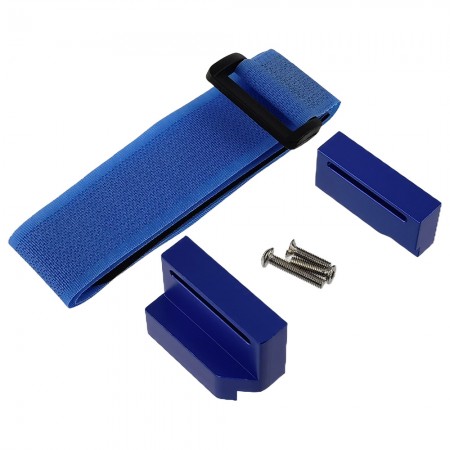 Aluminium Tall Battery Holder Mount / Hold Down for TRAXXAS Ford F-150 Raptor 4WD  1/10 Short Course Truck: Blue