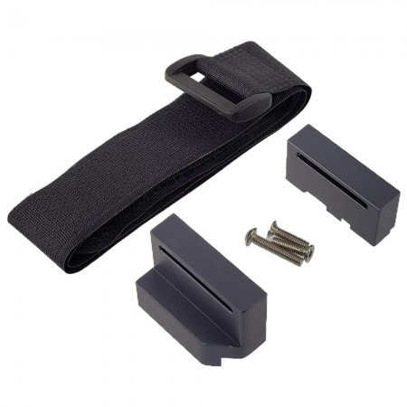 Aluminium Tall Battery Holder Mount / Hold Down for TRAXXAS Ford F-150 Raptor 4WD  1/10 Short Course Truck: Grey