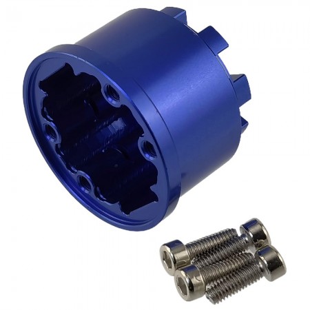 Aluminium Differential Case / Diff Carrier for Traxxas Summit 1/10 Scale Truck: Blue