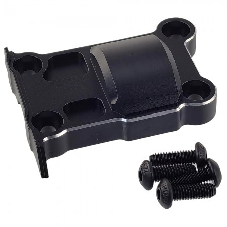 Aluminum Rear Gear Cover for Traxxas 1/5 X-MAXX / 1/6 4WD XRT 8S: Black