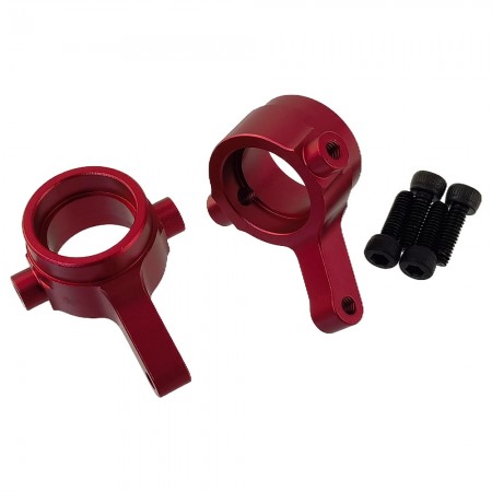 Aluminium Spindle / Front Steering Knuckles / Arms for AXIAL 1/18 YETI JR Buggy: Red
