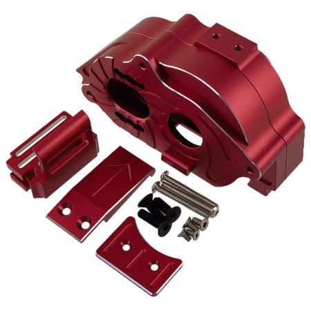 Aluminium Center Gear Box / Housing for Arrma 1/10 Kraton 4x4 4S Outcast / 1/8 Mojave 4S: Red