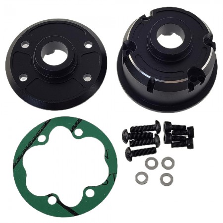 Aluminium Center Differential / Diff Gear Housing for Arrma 1/10 Kraton 4x4 4S Outcast / 1/8 Mojave 4S: Black