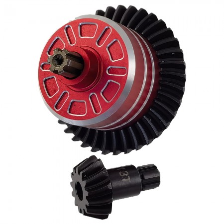Aluminium Center Differential / Diff Gear Set for Arrma 1/10 Kraton 4x4 / GRANITE / SENTON / VORTEKS / 1/8 VENDETTA / INFRACTION 4x4: Red