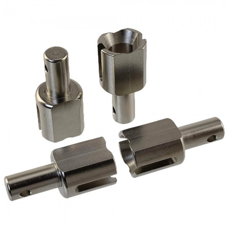 Metal Front / Rear Diff Outdrive / Differential Drive Cup for Arrma 1/5 Kraton 8S Outcast: Silver 4pcs/set