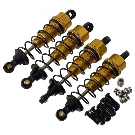 Aluminium Front / Rear Spring Dampers / Shocks for Tamiya CC-01 / CC01 1/10 RC Crawler: Gold