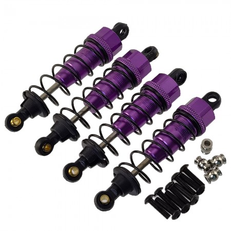 Aluminium Front / Rear Spring Dampers / Shocks for Tamiya CC-01 / CC01 1/10 RC Crawler: Purple