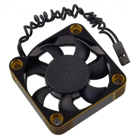Aluminium 50x50mm Fan for RC Car Motor: Gold 49.6x49.6mm