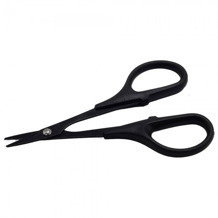 Straight Steel Scissor for RC Car Body: Black  1pc/set  Heavy Duty Curved Tip Scissors Heavy-Duty Type Lexan Curved Scissor Extra Thick