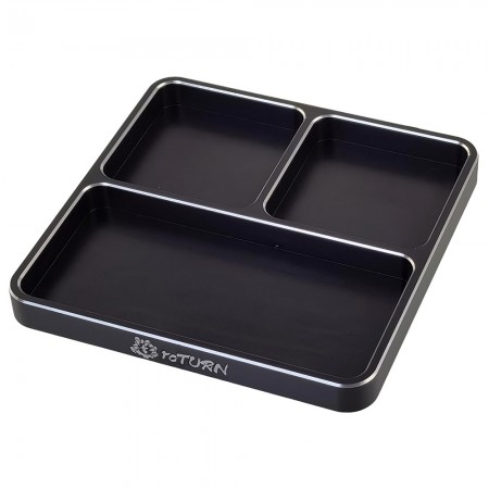 V2 Aluminum RC Car Parts and Screws Tray 98x98x10.5mm