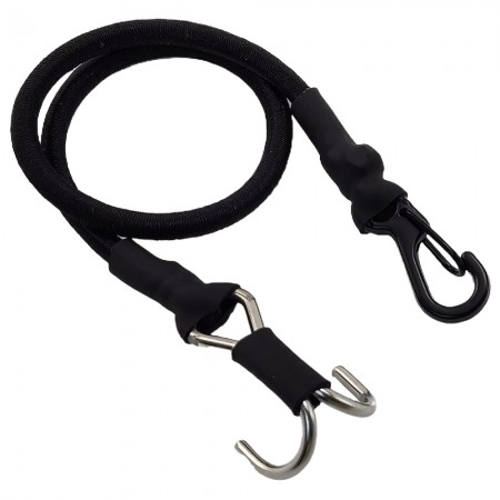 Rapid Recovery Strap for TRX-4M 1/18th and other Mini Scale Crawlers: Black (Kinetic Winch Strap / Tie Down Strap)