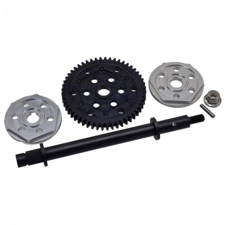 Slipper Set with Metal Spur Gear 52T for 1/6 RC Crawler Axial SCX6 AXI05003