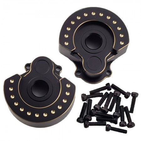 V3 Brass Weight Front/Rear Portal Cover for TRX-4 / TRX4 1/10th Scale Crawler 91g/pc 2pcs/set