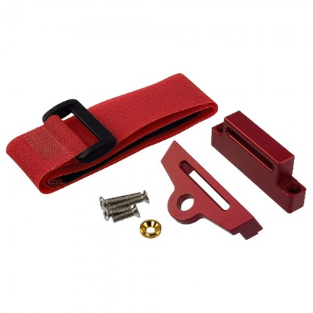 A Type Aluminum Tall Battery Holder Mount / Hold Down for 1/10 Traxxas Slash 2WD: Red