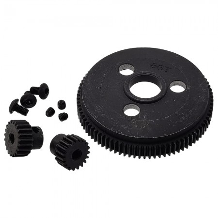 Metal Spur Gear 86T and Pinion Gear 21T / 19T for TRAXXAS 1/10 SLASH 2WD