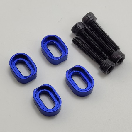 Aluminum 7075 Motor Mount Washer for Traxxas 1/5 X-MAXX, 1/6 4WD XRT 8S Race Monster Truck: Blue