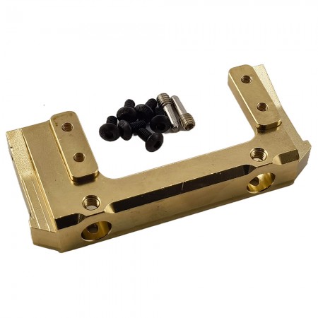V2 Brass Front Bumper Servo Mount for Axial SCX10 II 1/10th Scale 86.5g/pc