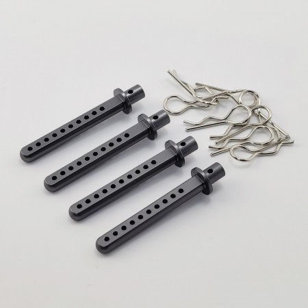 Aluminum Body Post for SCX10 1/10 RC Crawler: TiColor 4pcs/set