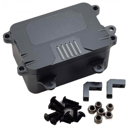 Aluminum 1:10 Scale Fuel Cell Receiver Box for Axial SCX10 1/10 RC Crawler: TiColor