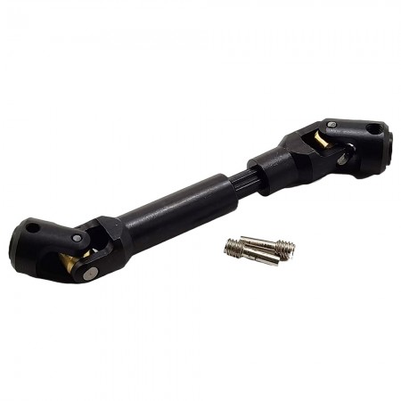 V2 75-98mm Metal Splined Center Driveshaft CVD Set for 1/10 RC Crawler Rod Dia: 12mm  Middle Dia: 9mm  Bore Dia: 5mm  1pc/set