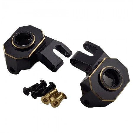 Black Brass Left and Right Steering Knuckles for Axial SCX10 Pro Comp Crawler
