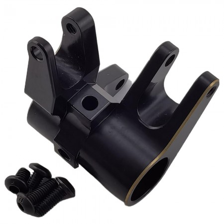 Black Brass Front Axle Tube Link Mount for Axial SCX10 Pro Comp Crawler