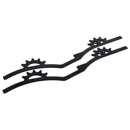 Aluminum Frame Rails for 1/10 TGH LCG RC Crawler: Black 2pcs/set