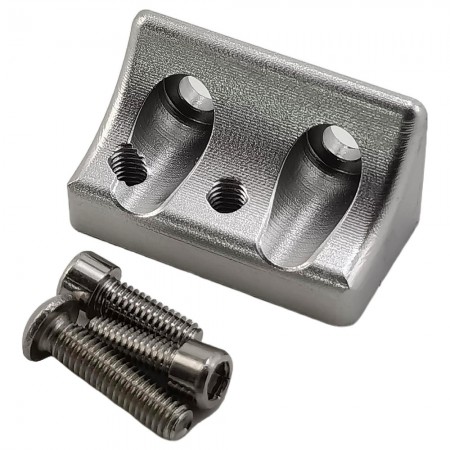 Aluminum Panhard Mount for 1/10 TGH LCG RC Crawler: Silver 2pcs/set