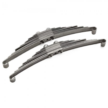 A Type Stainless Steel Leaf Spring Suspension System for Tamiya 1/14 Tractor Trucks: Black