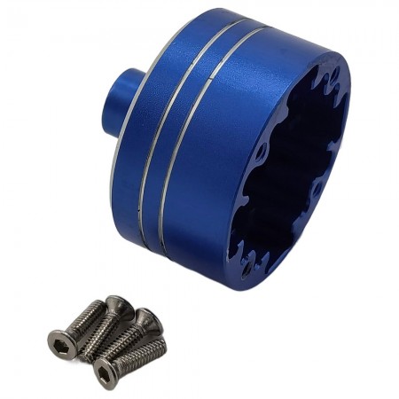 Aluminum 7075 Front / Rear Differential Case / Housing for Tamiya TT02 / TT02D / XV-02 RC Car: Blue