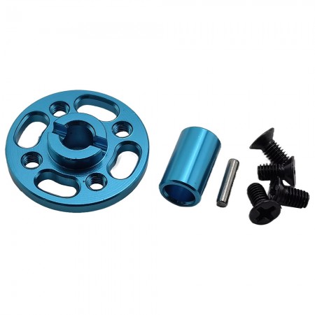 Aluminum Spur Gear Adaptor / Mount for Tamiya TT02 / TT-02 / TB-03 RC Car: Blue