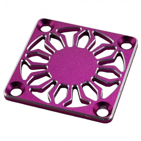 Aluminium Motor / ESC Heat Sink Fan Cover for 40x40mm Size Fans: Purple