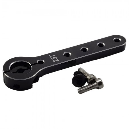 Aluminum 56mm 25T Servo Arm / Horn: Black Distance Hole: 8.5/20/28/36/43mm