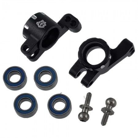 Aluminium Rear Hub Carrier / C Hub for Losi 1/24 Micro-B 2WD Buggy: Black