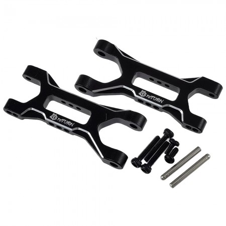 Aluminium Front Suspension Arm for 1/24 Micro-B 2WD Buggy: Black