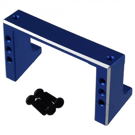 Aluminium Servo Horn / Servo Mount / Stays for Losi 1/24 Micro-B 2WD Buggy: Blue
