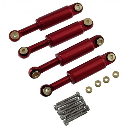 RC Shock Absorber Shock Damper Set for Losi 1/24 Micro-B 2WD Buggy: Red 38x6.5mm