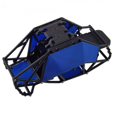 Nylon Rock Buggy Roll Cage Body Shell Chassis Kit for Axial SCX10, SCX10 II 90046, UTB10 Capra 1/10 RC Crawler: Blue 244x122.5x116m