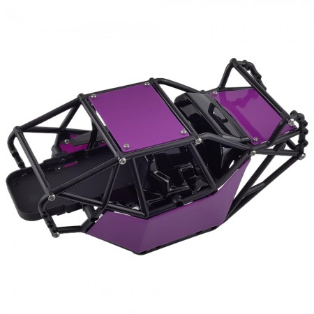 Nylon Rock Buggy Roll Cage Body Shell Chassis Kit for Axial SCX10, SCX10 II 90046, UTB10 Capra 1/10 RC Crawler: Purple 244x122.5x116m