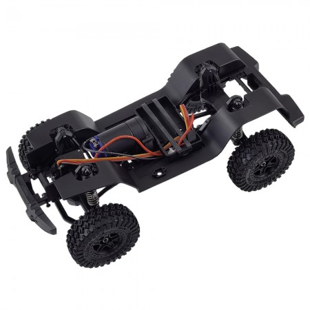 Complete Assembled Chassis Frame Kit with Axle, Gearbox, Motor & Servo for Traxxas TRX4M / TRX4-M Bronco Defender 1/18 RC Crawler 250x130x88mm
